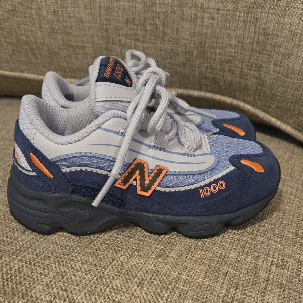 New Balance Kids' Blue and Orange Sneakers NEW Without Tags